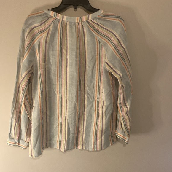RAILS Vibrant Multicolored Linen Blend Womens Top Retail: $168 - Picture 5 of 6